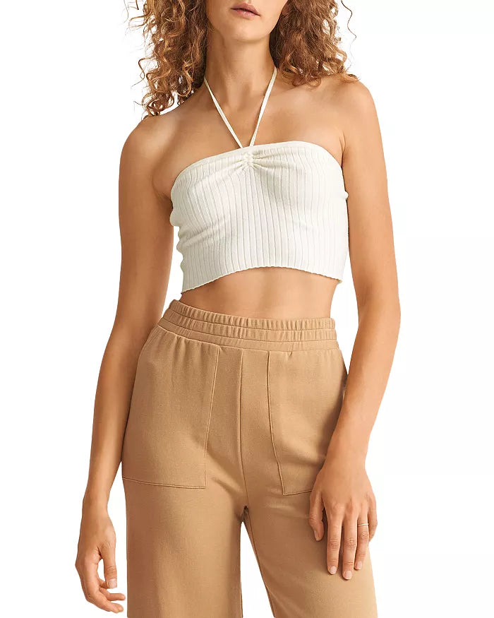 Skin Paulette Ribbed Halter Top