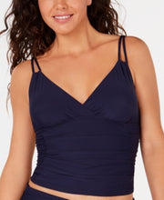 Calvin Klein Ruched Tankini Top, Size Large