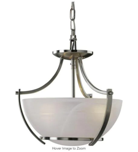 Volume Lighting V4833 Durango 3 Light 14 Wide Pendant Brushed Nickel