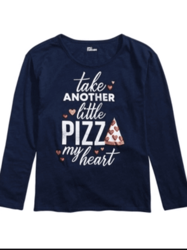Epic Threads Big Girls Pizza My Heart Graphic T-Shirt, Size Medium