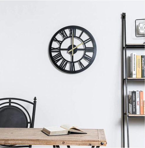 Hawoo 19.5in Roman Numeral  Wall Clock