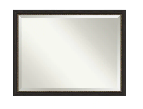 Amanti Art Medium Rectangle Bronze Bronze/Copper Metallic Modern Mirror