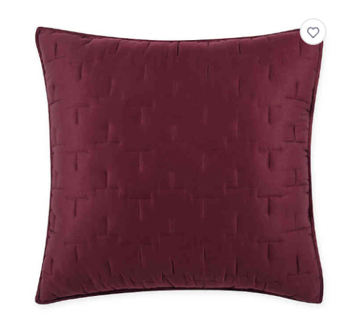 O&O by Olivia & Oliver™ Lofty Stitch European Pillow Sham in Burgundy