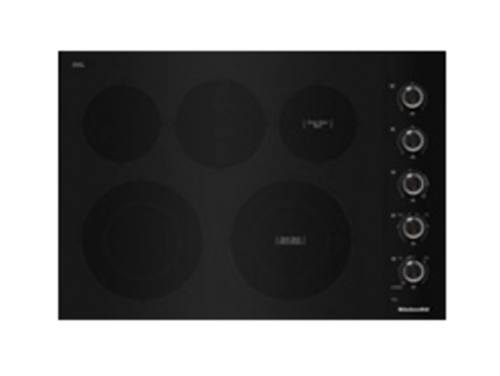 KitchenAid 30 Inch Wide Built-In Electric Cooktop, KCES550HBL
