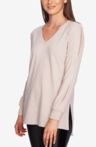 1.state Split-Sleeve V-Neck Top, Size Small