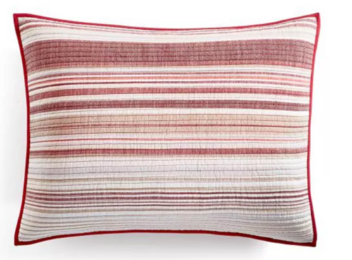 Martha Stewart Collection Holiday Yarn-Dye Quilted Standard Sham