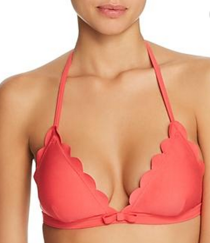 Kate Spade New York Scalloped Triangle Cup Bikini Top