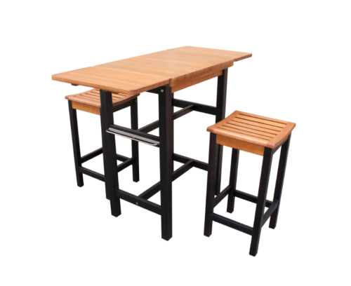 Northbeam 3-Piece Dual Toned Wood Kitchen Island Set