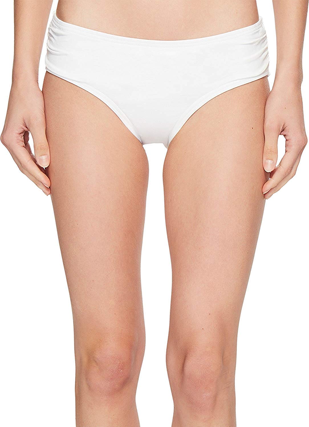 Michael Kors Womens Solids Side Shirred Bikini Bottom