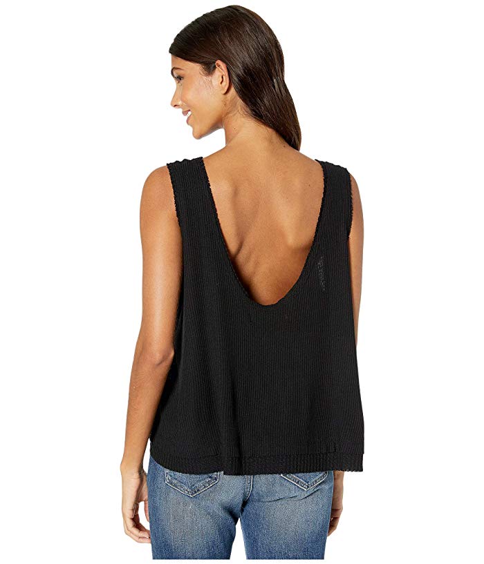 Free People New Love Tank Black, Size Small