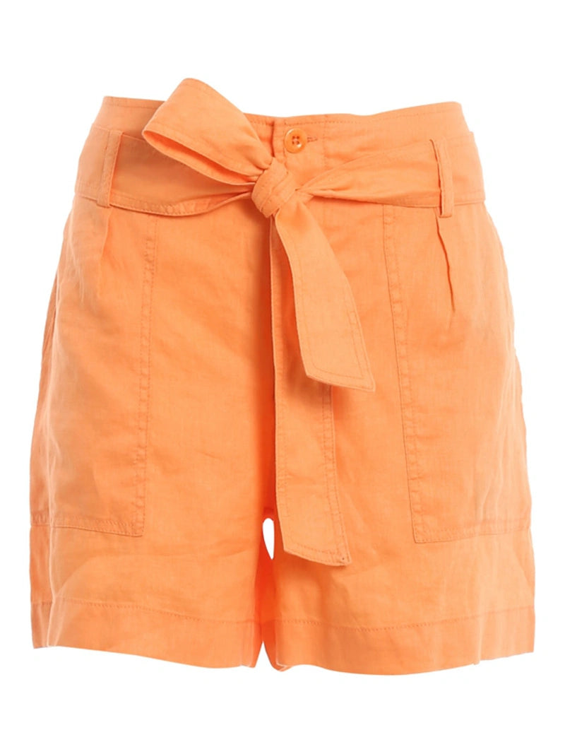 Lauren Ralph Lauren Shorts in Lino Arancio in Orange, Size 10