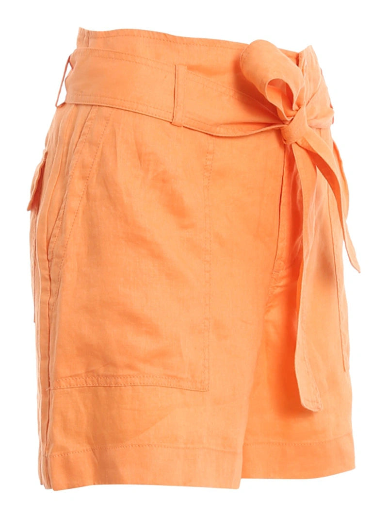 Lauren Ralph Lauren Shorts in Lino Arancio in Orange, Size 10