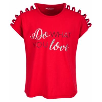 Ideology Girls Red Do What You Love Strappy T Shirt, Various Sizes
