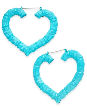 Thalia Sodi Heart Extra Large Hoop Earrings