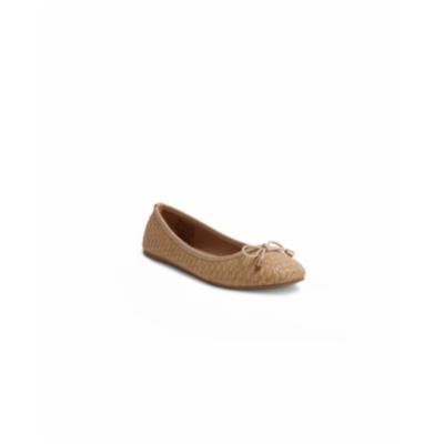 Wanted Bellissa Woven Ballet Flat Womens Shoes,6.5M/Natural