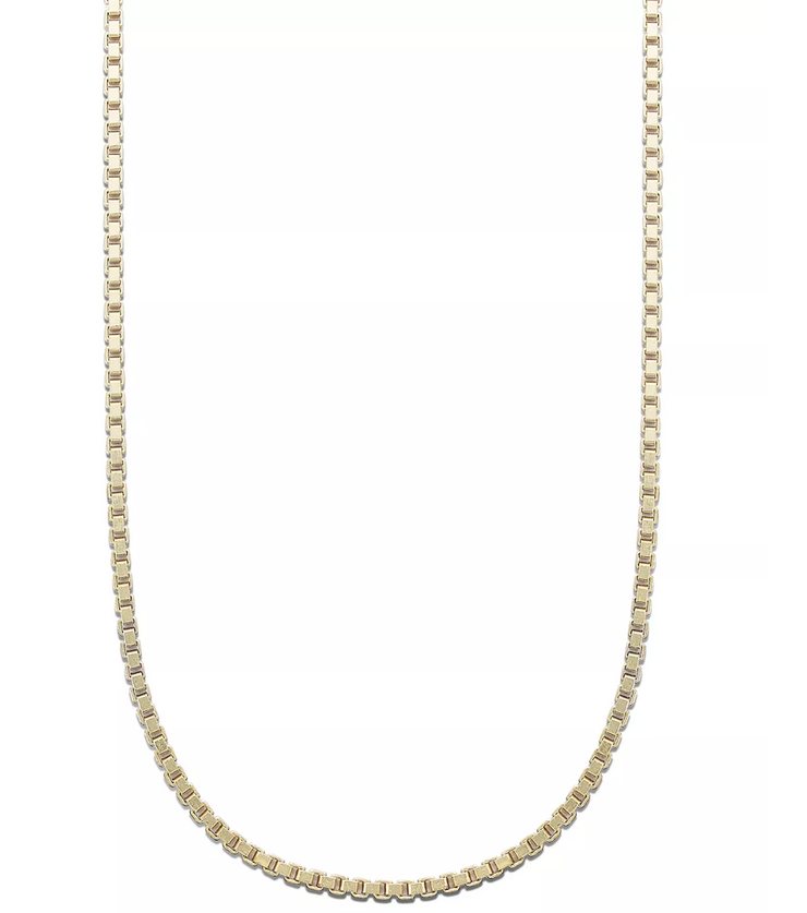 Giani Bernini 18K Gold Over Sterling Silver Necklace, 24″ Box Chain