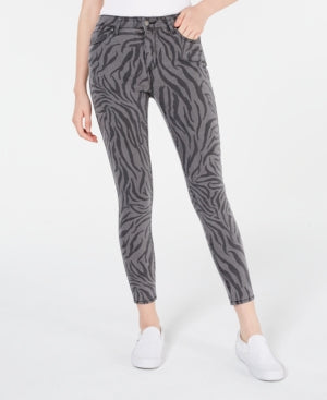 Tinseltown Juniors Zebra-Print Skinny Jeans, Size 13