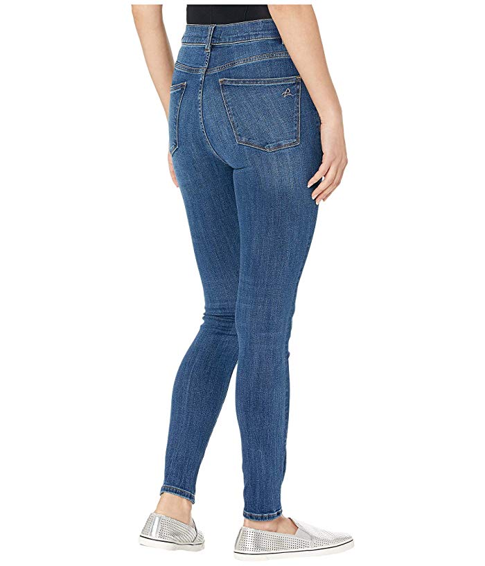 Dl1961 Womens Blue Zippered Pocketed Skinny Ankle High Waist Jeans 27 Waist