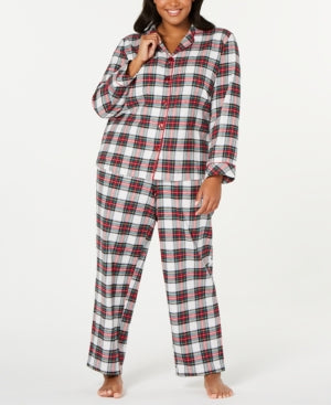 Family Pajamas Matching Plus Size Stewart Plaid Pajama Set, Size 3X