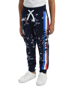 Tommy Hilfiger Little Boys Courtney Splatter-Print Fleece Sweatpants, Size 5