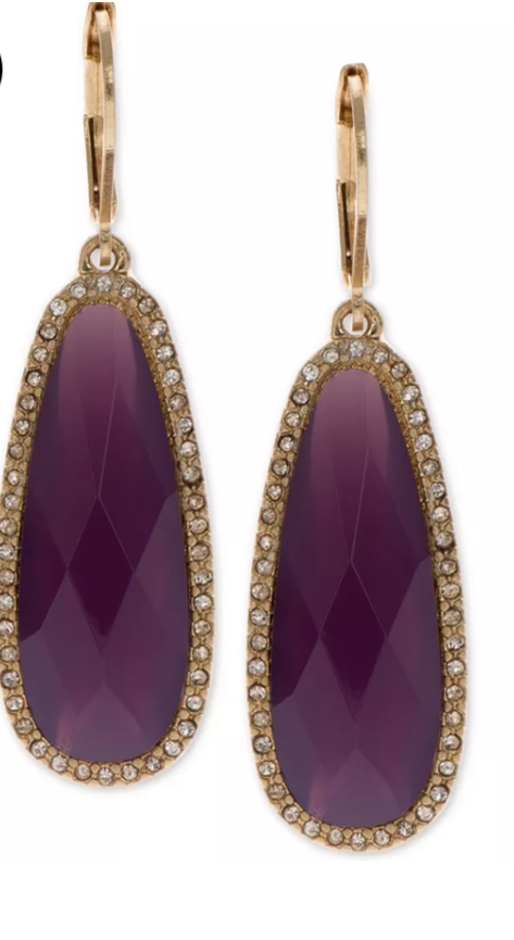 Lonna & Lilly Large Stone Drop Earrings