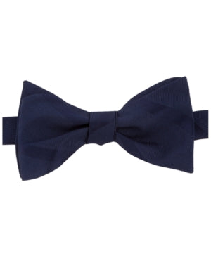 Tommy Hilfiger Mens Textured Stripe to-Tie Silk Bow Tie