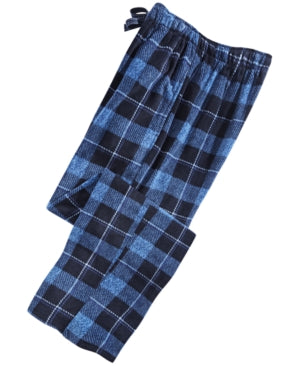 Perry Ellis Mens Plaid Fleece Pajama Pants, Choose Sz/Color