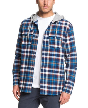 Quiksilver Mens Snap up Flannel Shirt, Size XL