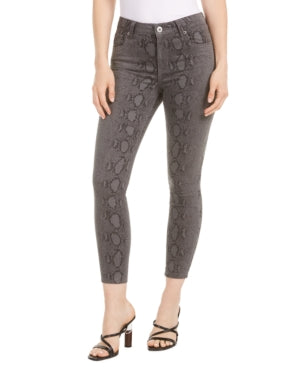 Sts Blue Ellie Snake-Print Skinny Ankle Jeans,Size 26