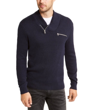 Inc Mens Echo Shawl Collar Zip Sweater, Choose Sz/Color