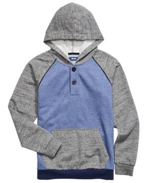 Univibe Big Boys Colorblocked Henley Hoodie