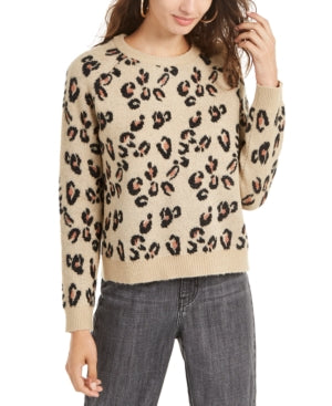 Planet Gold Juniors Animal-Print Sweater
