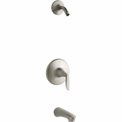 Refinia 1-Handle Rite-Temp Bath and Shower Valve Trim Less Showerhead in Vibrant