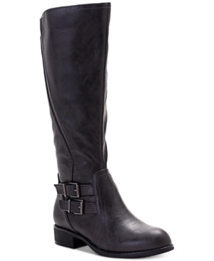 Style and Co Milah Tall Boots, Womens Shoes, 5M/Charcoal