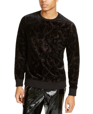 Inc Mens Flocked Pullover Sweater, Size Medium