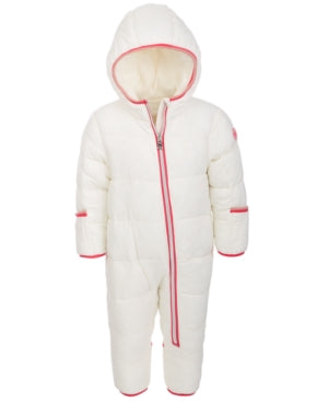 Michael Kors Baby Girls 1-Pc. Hooded Pram Snowsuit, 6-12 months