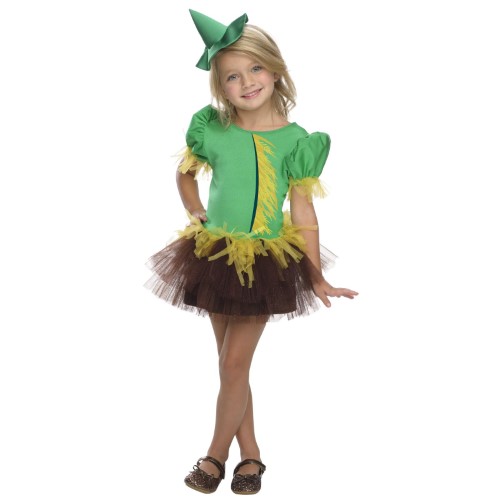 Wizard of Oz Scarecrow Toddler Girls Tutu Halloween Costume Size 1-2 Years