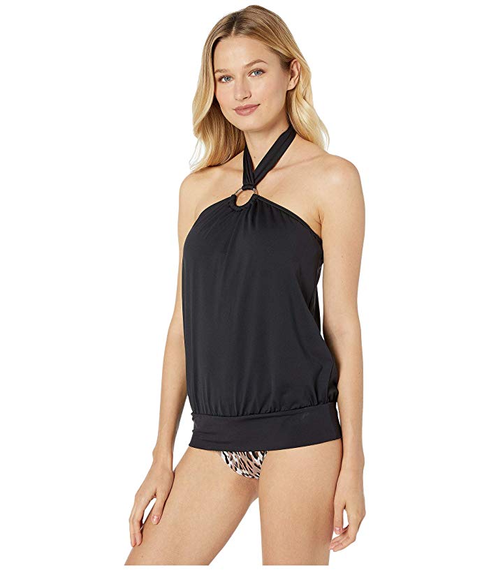 Michael Kors Womens Halter Tankini Top