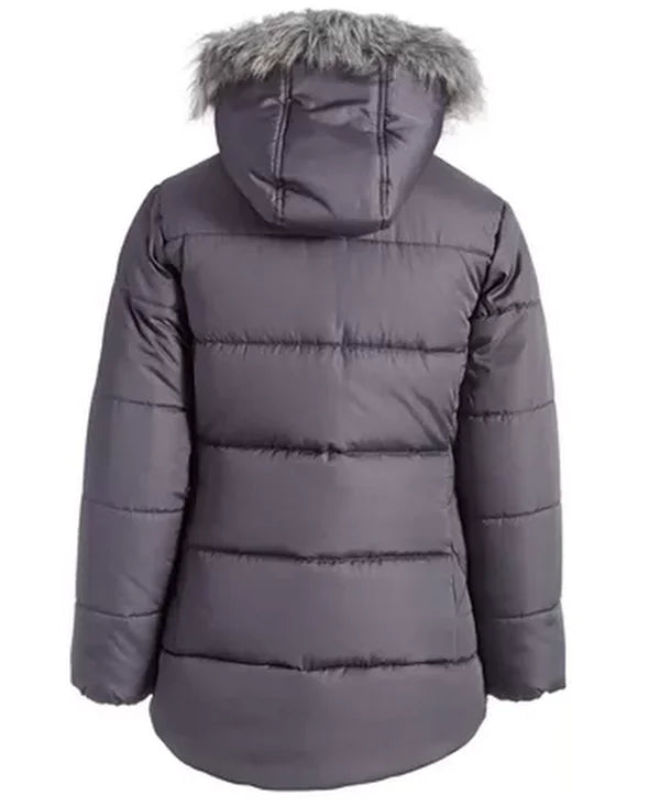 S Rothschild and Co Girls Solid Quilted Puffer Jacket, Size Small 7–8