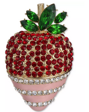 Charter Club Gold-Tone Mixed Crystal Strawberry Pin
