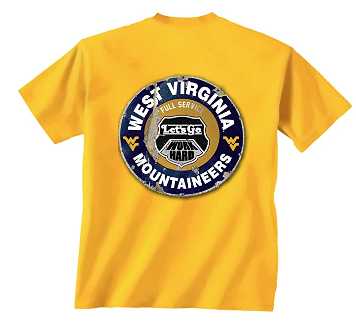 NCAA Men's West Virginia Mountaineers Mechanic Short Sleeve Tee