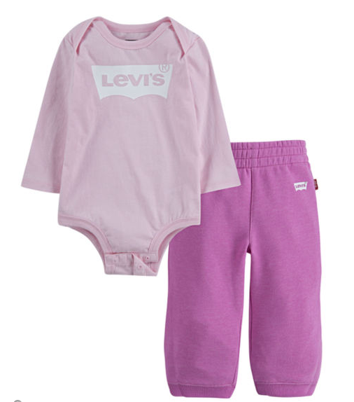 Levis 2 Pc Set Girls Logo Pant Set Baby, Newborn