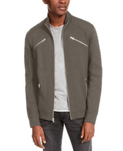 INC International Concepts Men's Ribbed Quilted-Sleeve Jacket