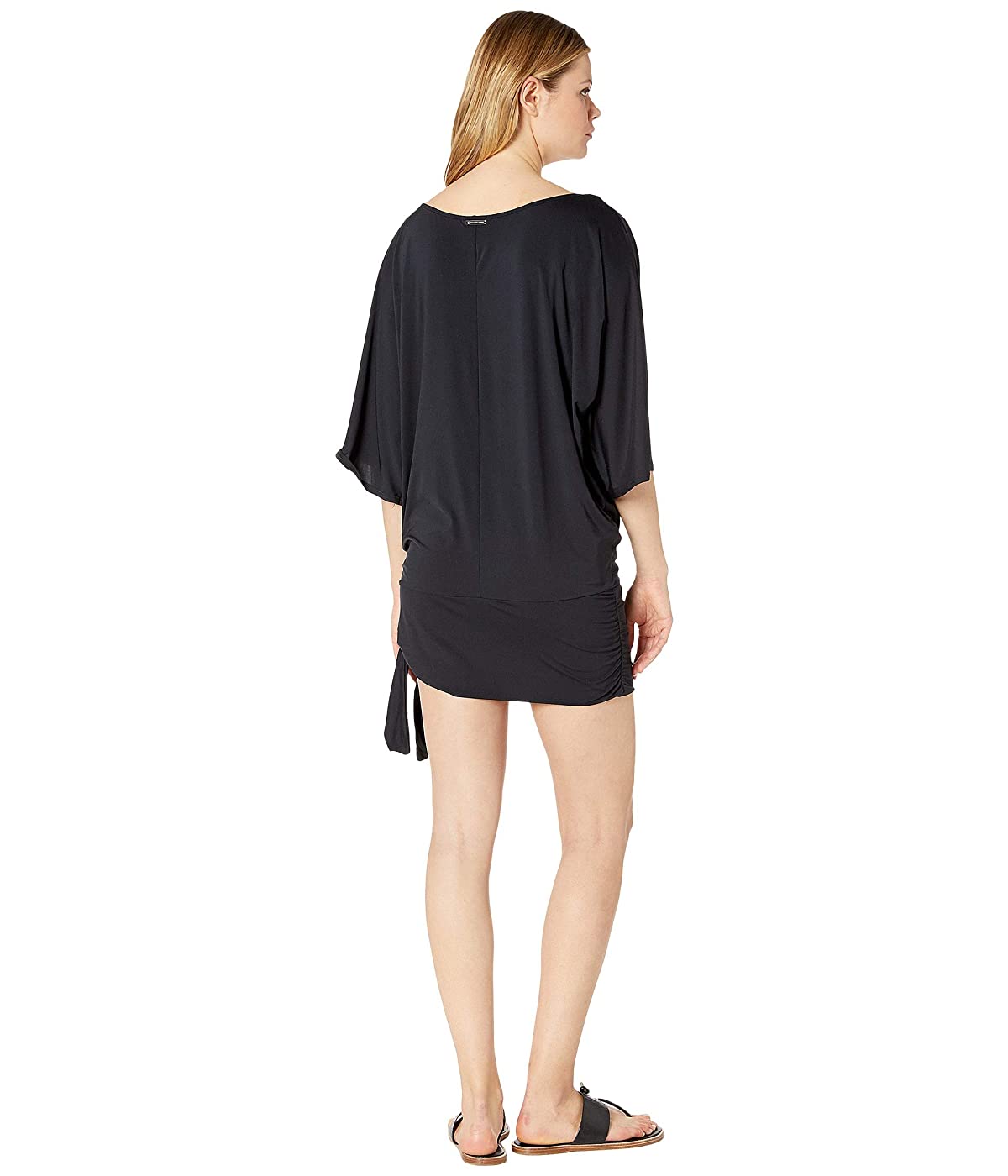 Michael Michael Kors Side-Tie Swim Cover-Up Womens Swimsuit Black Size M