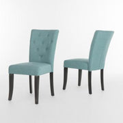 Noble House Nyomi Fabric Tufted Dining Chair (Set of 2)