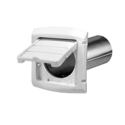 Everbilt 4 in. Hinged Louvered Vent Hood in White