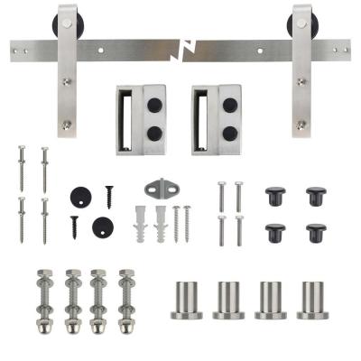 Everbilt 72 in. Stainless Steel Strap Sliding Barn Door Track and Hardware Kit