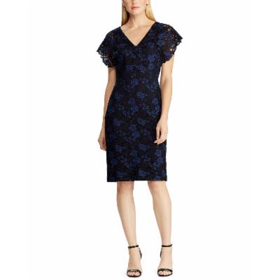 Lauren Ralph Lauren Floral Lace Dress Parisian, Size 6