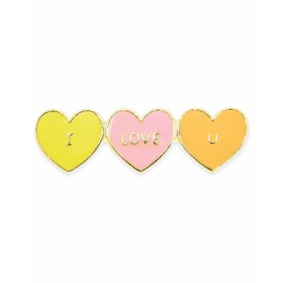 Holiday Lane Gold-Tone and Enamel I Love You Pin