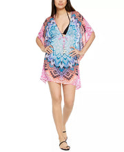 Bleu by Rod Beattie Printed Caftan Cover-Up Womens Swimsuit, Size Small